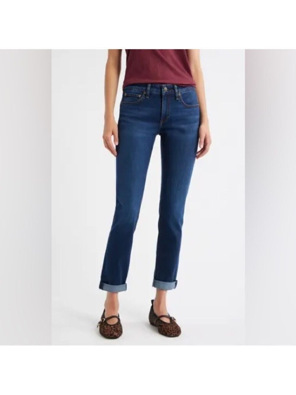 Rag & Bone Dre Low Rise Slim Boyfriend
Jeans
Size 24